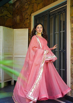 Royal Elegance Tabby Organza Sharara Set