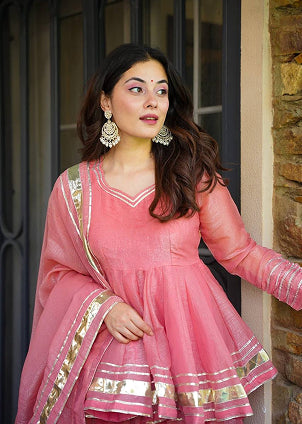 Royal Elegance Tabby Organza Sharara Set