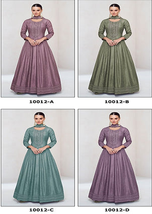 Heavy Vichitra Silk with Embroidery 3mm Sequence work      Sleeves