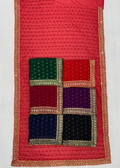 Full Saree Of Heavy quality Faux Georgette