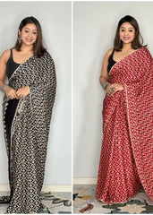 Original Japan Silk (Semi Gajji) Saree