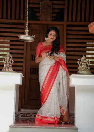 Breathable Organic Banarasi Saree