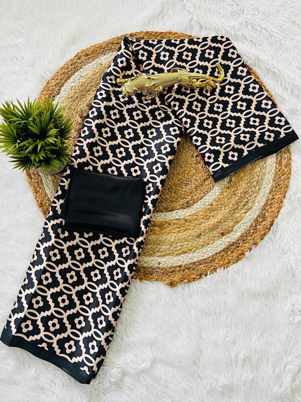 Original Japan Silk (Semi Gajji) Saree